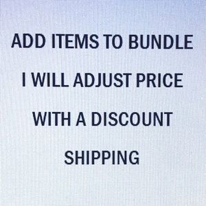 Bundles and Discount shipping